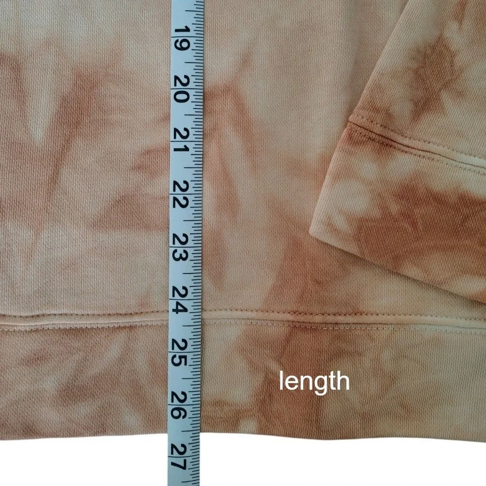Nike Kids Crewneck Sweatshirt XL Tie Dye Daisy Peach Brown Have A Nike Day NEW